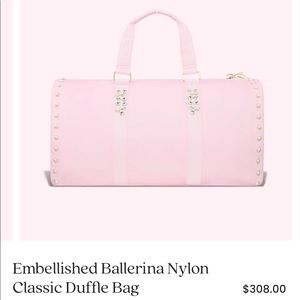 Stoney Clover Lane Embellished Ballerina Nylon Classic Duffle Bag